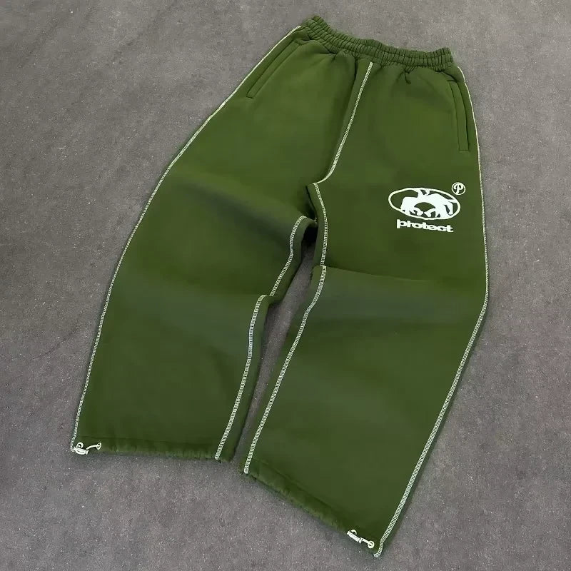 Y2K Embroidered Sweatpants
