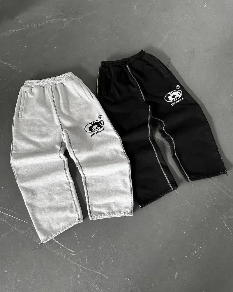 Y2K Embroidered Sweatpants